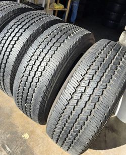 4 used tires Lt275 65r18 Continental Contitrac LOAD RANGE (E) ,10 PLY $299.00 INSTALL