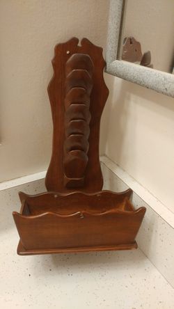 Vintage Wooden Letter Holder
