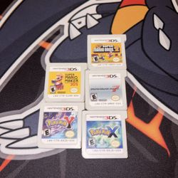 5 NINTENDO 3DS GAMES IN GREAT CONDITION MARIO AND POKEMON