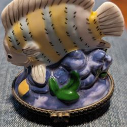 Ceramic Fish Pill Box 