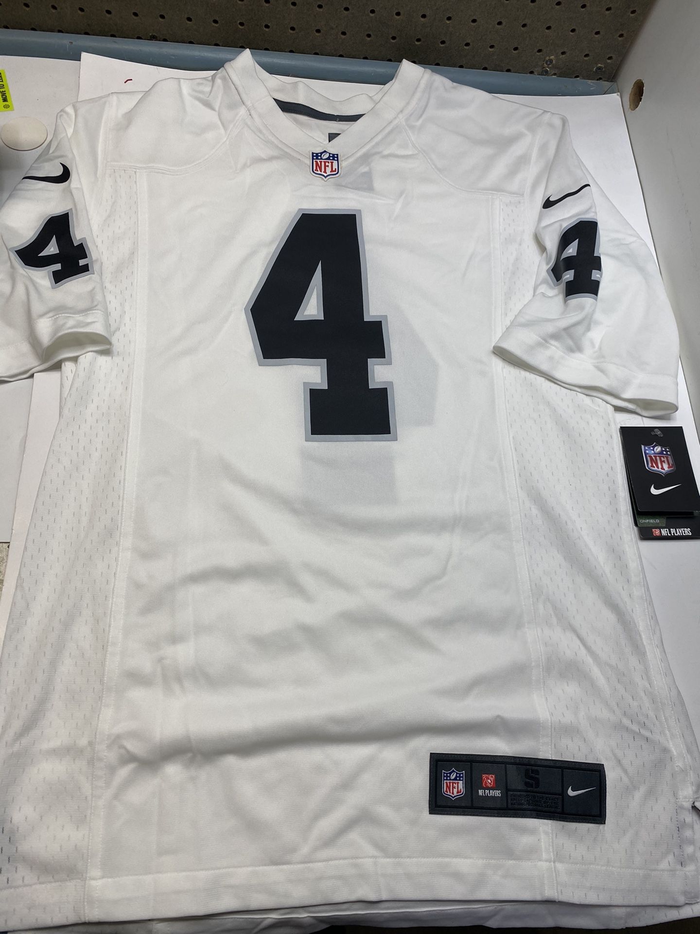 Nike oakland las vegas raiders Derek carr #4 dri fit on field Jersey Size Small
