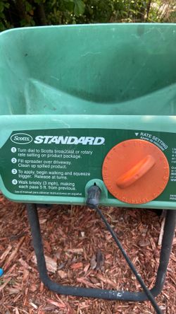 Scott’s standard spreader price 20$. Pick up. E. Side. Tacoma