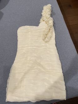 White Single Strap Party Dress