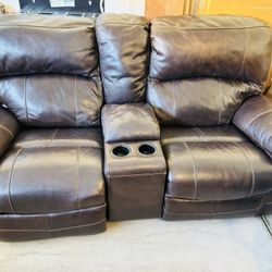 Electric Leather Recliner Sofa