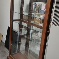 Pulaski 2-way sliding door Lighted Curio Cabinet