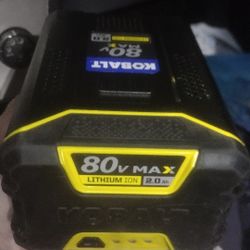 80v Kobalt/No Charger