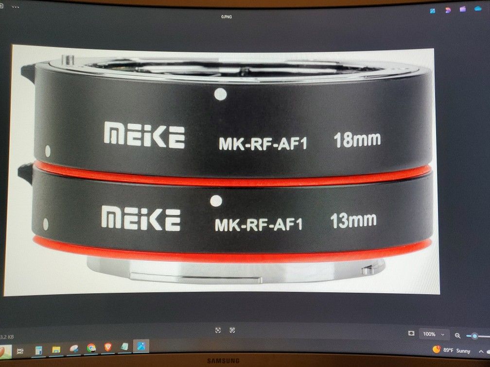 Meike MK-RF-AF1 13mm +18mm Extension Tube Adapter For EOS-R EOS-RP
