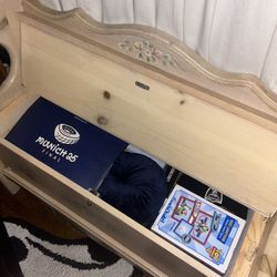 Storage Bench Solid Wood