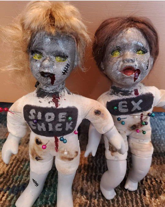 Set of 2 Voodoo Dolls