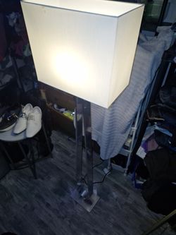 Tall Standing Lamp With Square Lamp Shade