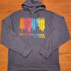 St. LOUIS GATEWAY ARCH NATIONAL PARK HOODIE SWEATSHIRT,  XXL