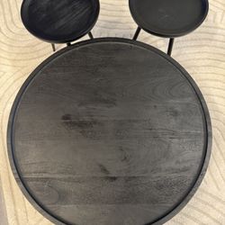 Black Coffee Table and Side tables 