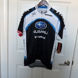New With Tags Bontrager Trek Subaru Men’s Cycling Jersey Size Large 
