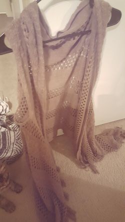 Brown flowy cardigan