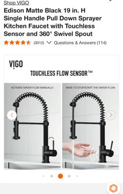 VIGO VG02001MBS Touchless Kitchen Faucet