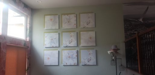 Ikea Canvas Orchid prints