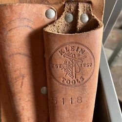 Two New Klein Leather Electrician Tool Pouch