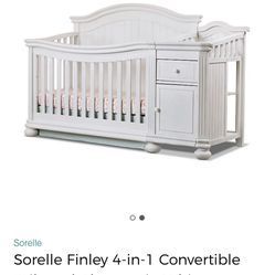 Crib With Changer / Convertible White