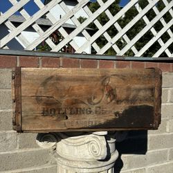 Coca Cola Vintage Wooden Los Angeles Ca Crate Pre 1940 Holds 24 Bottles