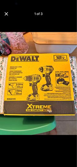 Drill DEWALT XTREME 12V MAX Brushless 2-Tool Combo Kit DCK221F2
