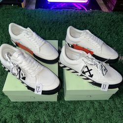 Off-White Vulcanized Low Black White 
