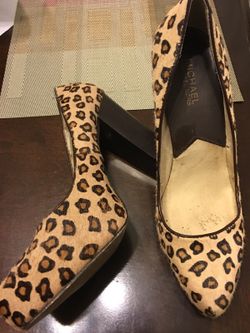 Michael Kors real calf hair heels. Beautiful heel ladies! Size 9 1/2. (Runs small if you wear a 9 they will fit perfect. $20.00 Firm