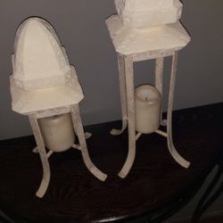 Comtempory Stone Candle Holder's