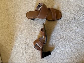 Fioni brown strappy heels
