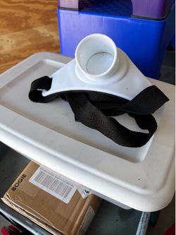 Waist belt fishing pole holder