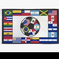 South America Soccer Flag