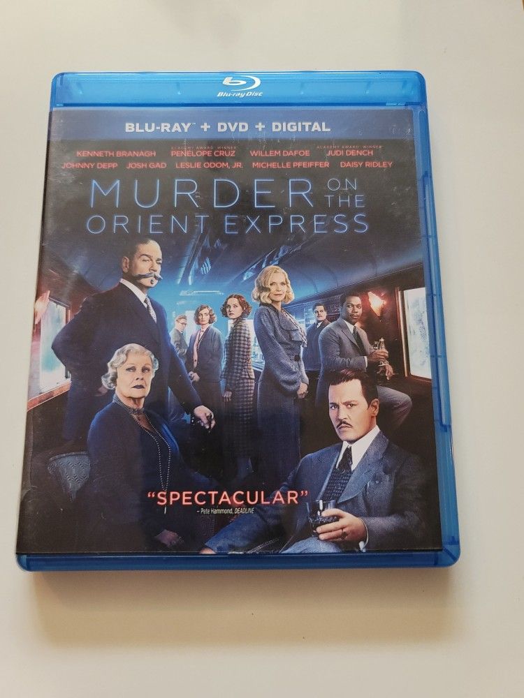 $5 BLU RAY. MURDER ON THE ORIENT EXPRESS. $5 OR TRADE FOR A MOVIE TITLE I DO NOT ALREADY OWN. BLU RAY ONLY NO DIGITAL .
