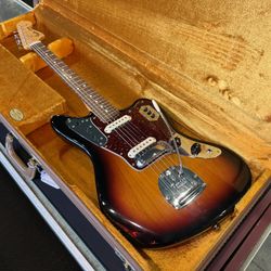 2016 Fender American Vintage Reissue  ‘62 Jaguar Sunburst Electric Guitar with Hardshell Case