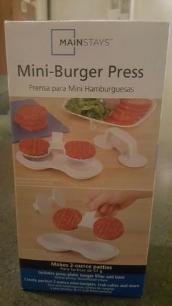 Mini burger press