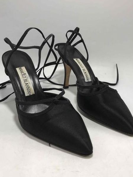 Manolo Blahnik Satin Heels - Size 37