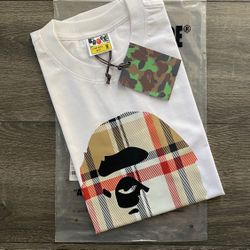 White Bape Shirt Medium 