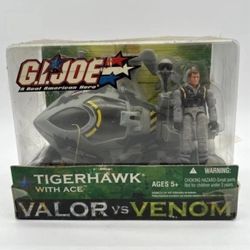 2004 Hasbro GI Joe Valor vs Venom TIGERHAWK & ACE Fighter Pilot Action Figure