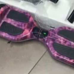 Pink Galaxy Self-Balancing Hoverboard
