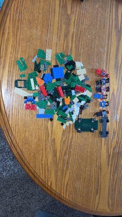 Loose LEGO Bricks and Minifigures Lot