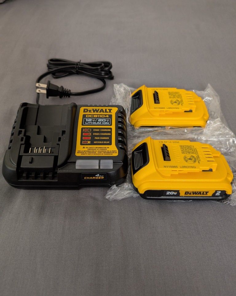 New DeWalt 20V Batteries and Charger