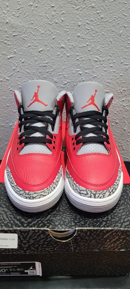 Jordan Retro 3 Red Cement Size 10.5