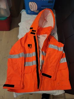 high-visibility safety Flash Fire Resisant Rain jacket,