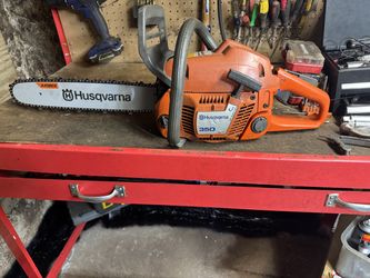 Husqvarna 350 chainsaw.