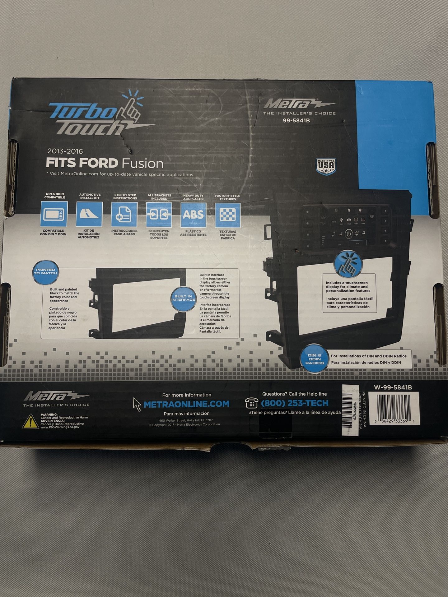 Metra Dash Kit 99-5841B 2013-2016 Ford Fusion & Speaker Installation Parts