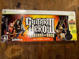 Guitar Hero III Legends of Rock Xbox 360 box