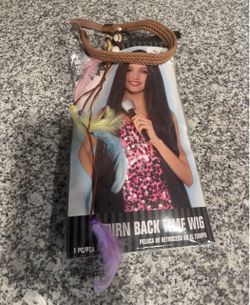 Turn Back Time Costume Wig with Headband