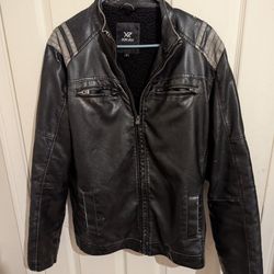 Black leather jacket