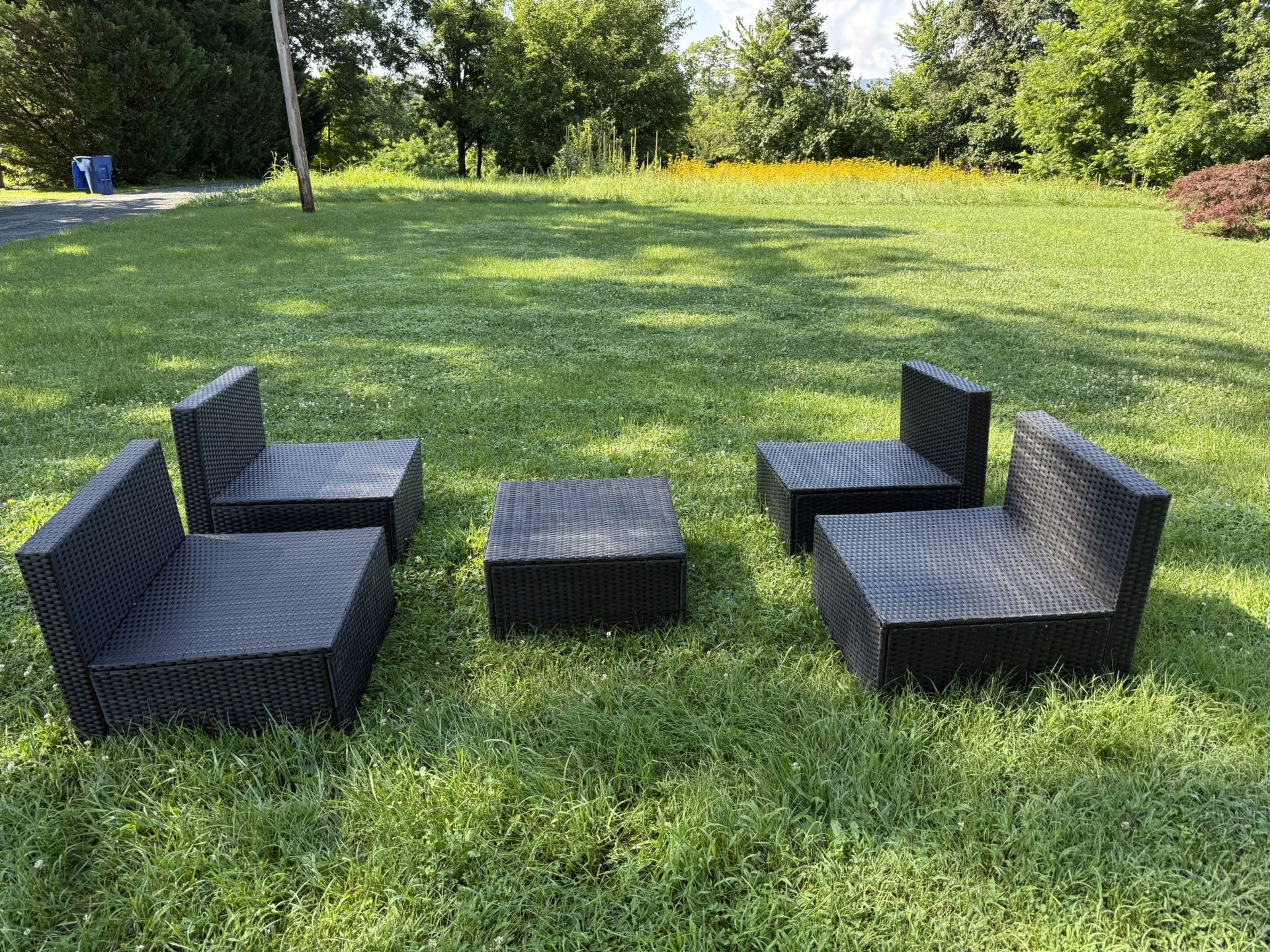5 Piece Modular Outdoor Furniture Set