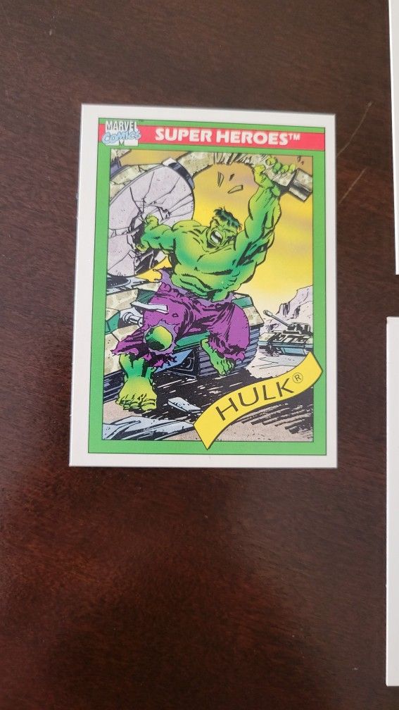 Marvel Super Hero Cards In Perfect Shape