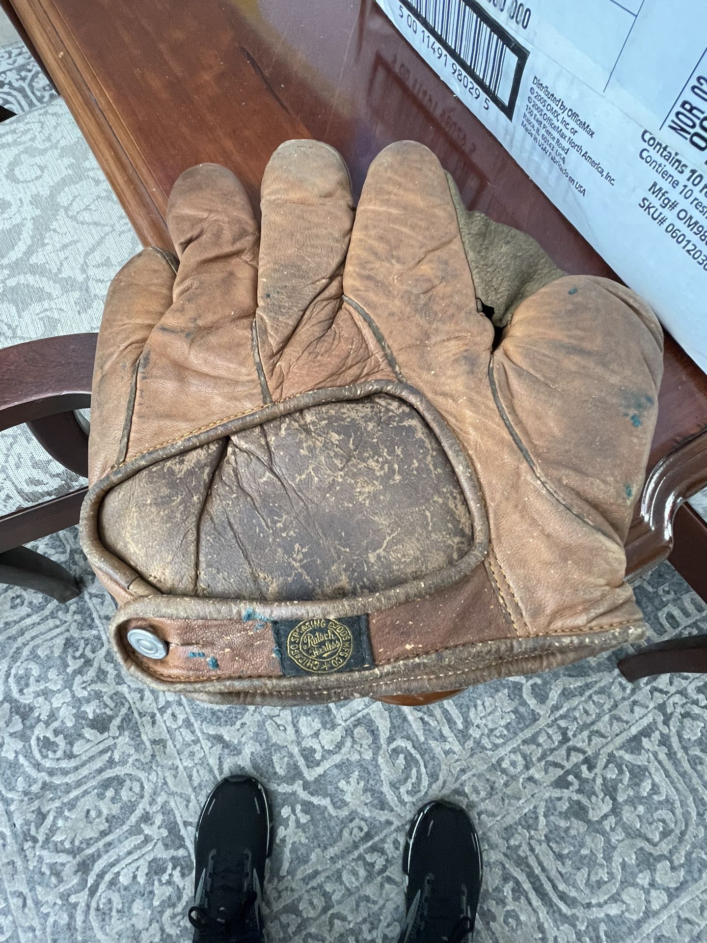 Vintage Baseball Glove And Catchers MIT 