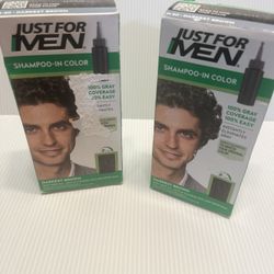 Just For Men Shampoo-in Hair Dye for Men, H-50 Darkest Brown New 10